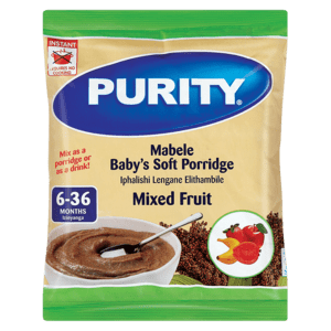 Purity Mabele Mixed Fruit Flavoured Baby's Soft Porridge 350g - myhoodmarket