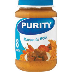 Purity Macaroni Beef Baby Food 200ml - myhoodmarket