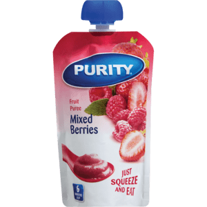 Purity Mixed Berries Fruit Puree Pouch 110ml - myhoodmarket