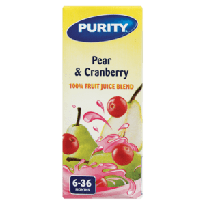 Purity Pear & Cranberry 100% Fruit Juice Blend 6-36 Months 200ml - myhoodmarket