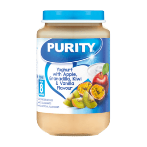 Purity Yoghurt With Apple, Granadilla, Kiwi & Vanilla Flavoured Baby Food 200ml - myhoodmarket