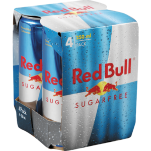 Red Bull Sugarfree Energy Drink Cans 4 x 250ml