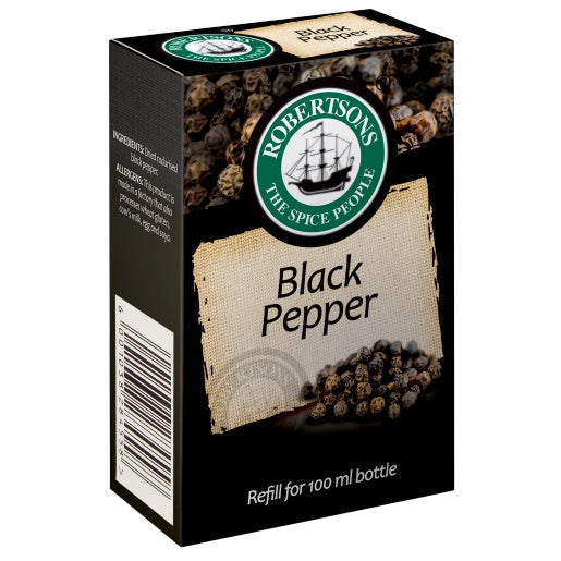 Robertsons Black Pepper Refill Box 50 G