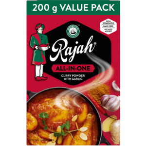 Robertsons Rajah All-In-One Curry Powder With Garlic Value Pack 200g