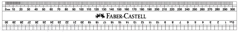 Faber-Castell Plastic Ruler 30cm