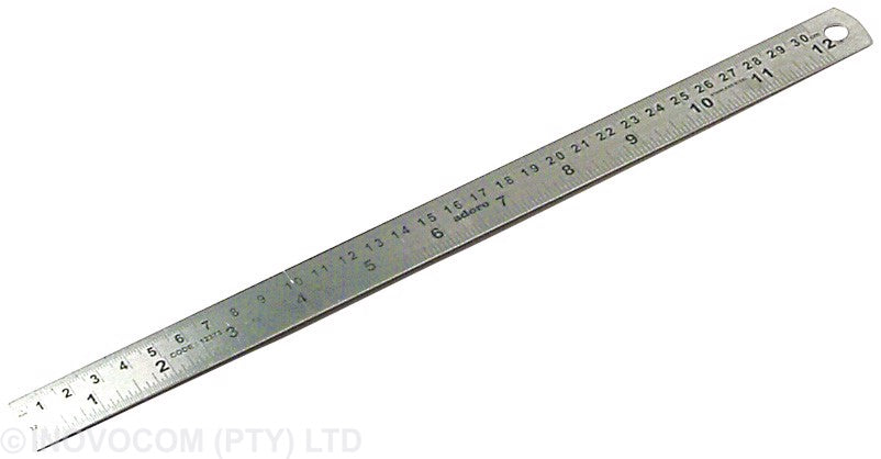 Nexx Stainless Steel Ruler 30cm Stainless Steel