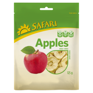 Safari Dried Apple Rings 125g