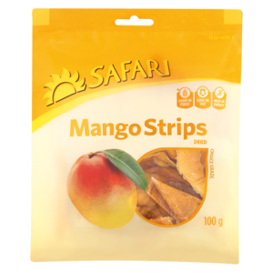 Safari Dried Mango Strips 100g