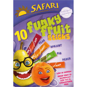 Safari Funky Fruit Sticks 10 x 25g