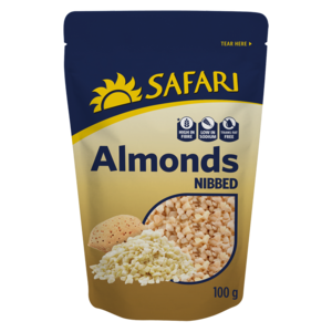 Safari Nibbed Almonds 100g