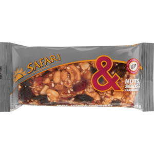 Safari Nuts, Seeds & Cranberry Cereal Bar 45g