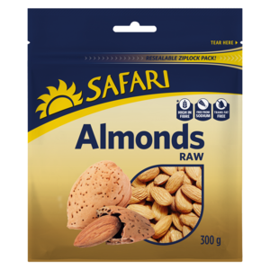 Safari Raw Almonds 300g