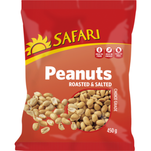 Safari Roasted & Salted Peanuts 450g