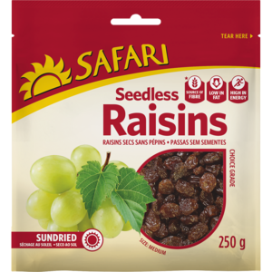 Safari Sundried Seedless Raisins 250g