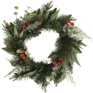 Santa's Choice Christmas Wreath With Berries 40cm