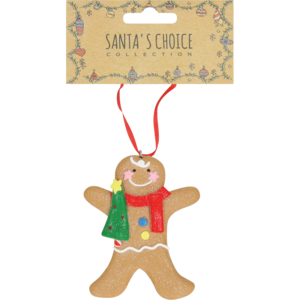 Santa's Choice Ginger Bread Christmas Tree Decoration