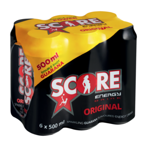 Score Original Energy Drink Cans 6 x 500ml