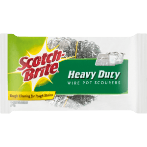 Scotch-Brite Heavy Duty Wire Pot Scourers 3 Pack - myhoodmarket