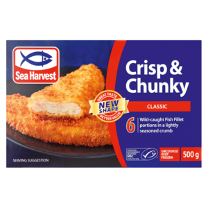 Sea Harvest Crisp & Chunky Classic Fish Fillet 500g