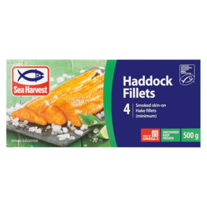 Sea Harvest Frozen Deboned Haddock Fillets 500g
