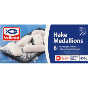 Sea Harvest Frozen Hake Medallions 450g