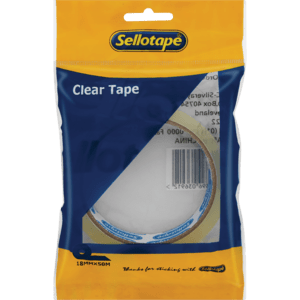 Sellotape Clear Tape 18mm x 50m - myhoodmarket