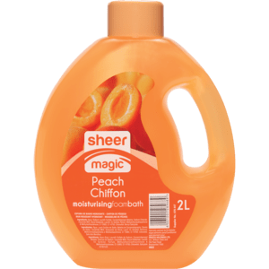 Sheer Magic Peach Chiffon Moisturising Foam Bath 2L - myhoodmarket