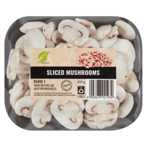 Sliced White Mushrooms 250g