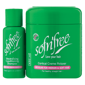 Sofn' Free Cortical Crème Relaxer Regular 450ml & Neautralising Condtioning Shampoo - myhoodmarket