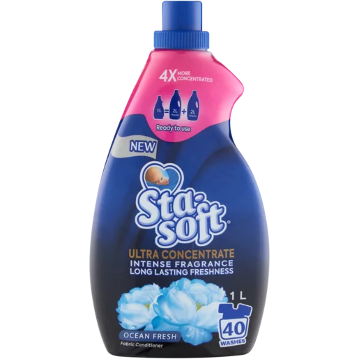Sta-Soft Ultra Concentrate Ocean Fresh Fabric Softener 1L