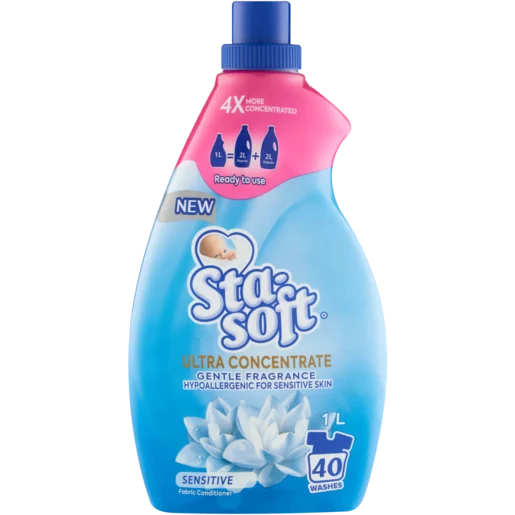 Sta-Soft Ultra Concentrate Sensitive Fabric Softener 1L