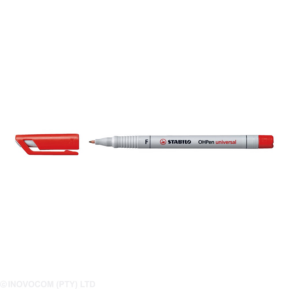 Stabilo OHP Pens Fine Water Soluble Red