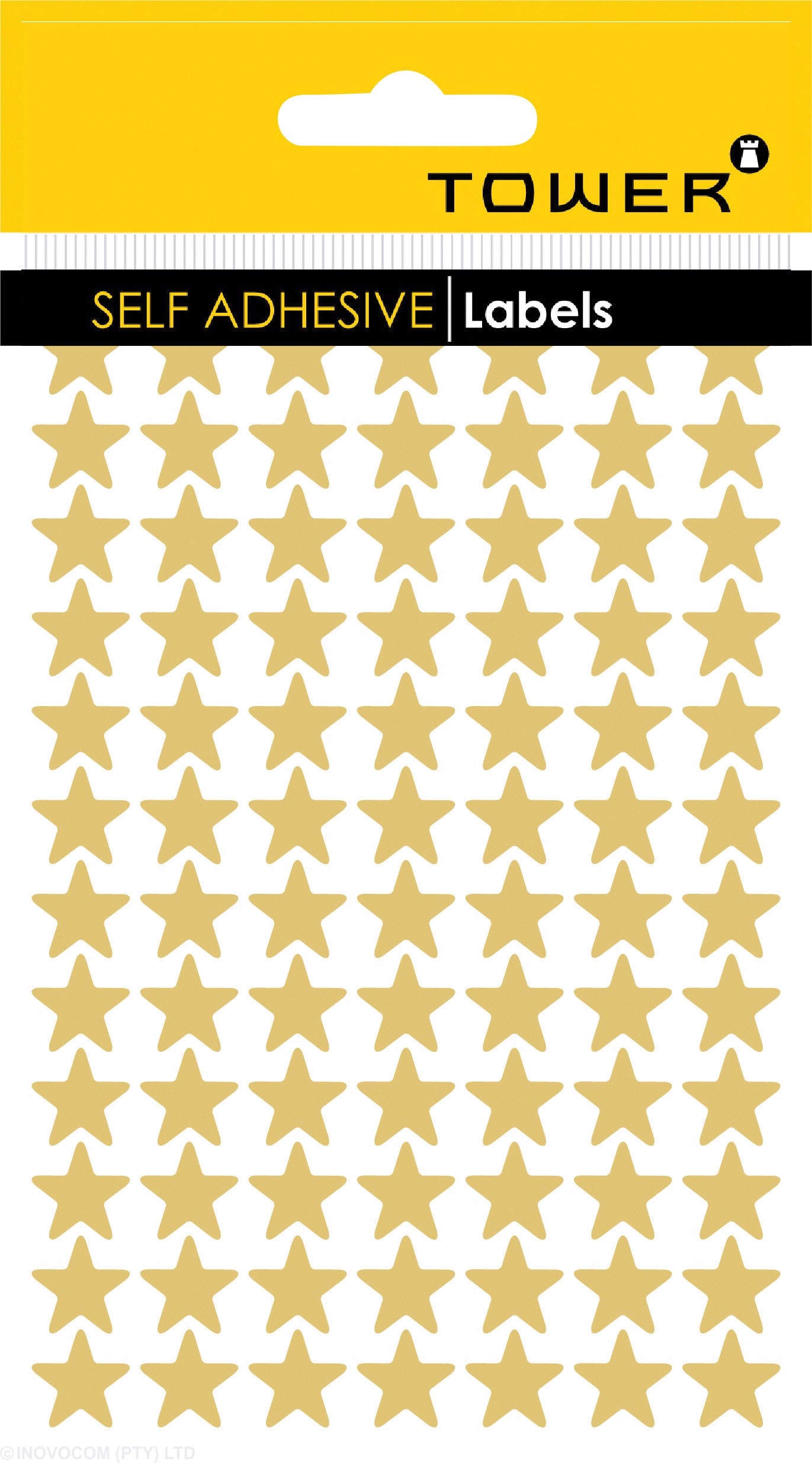 Tower Star Labels 14mm Gold