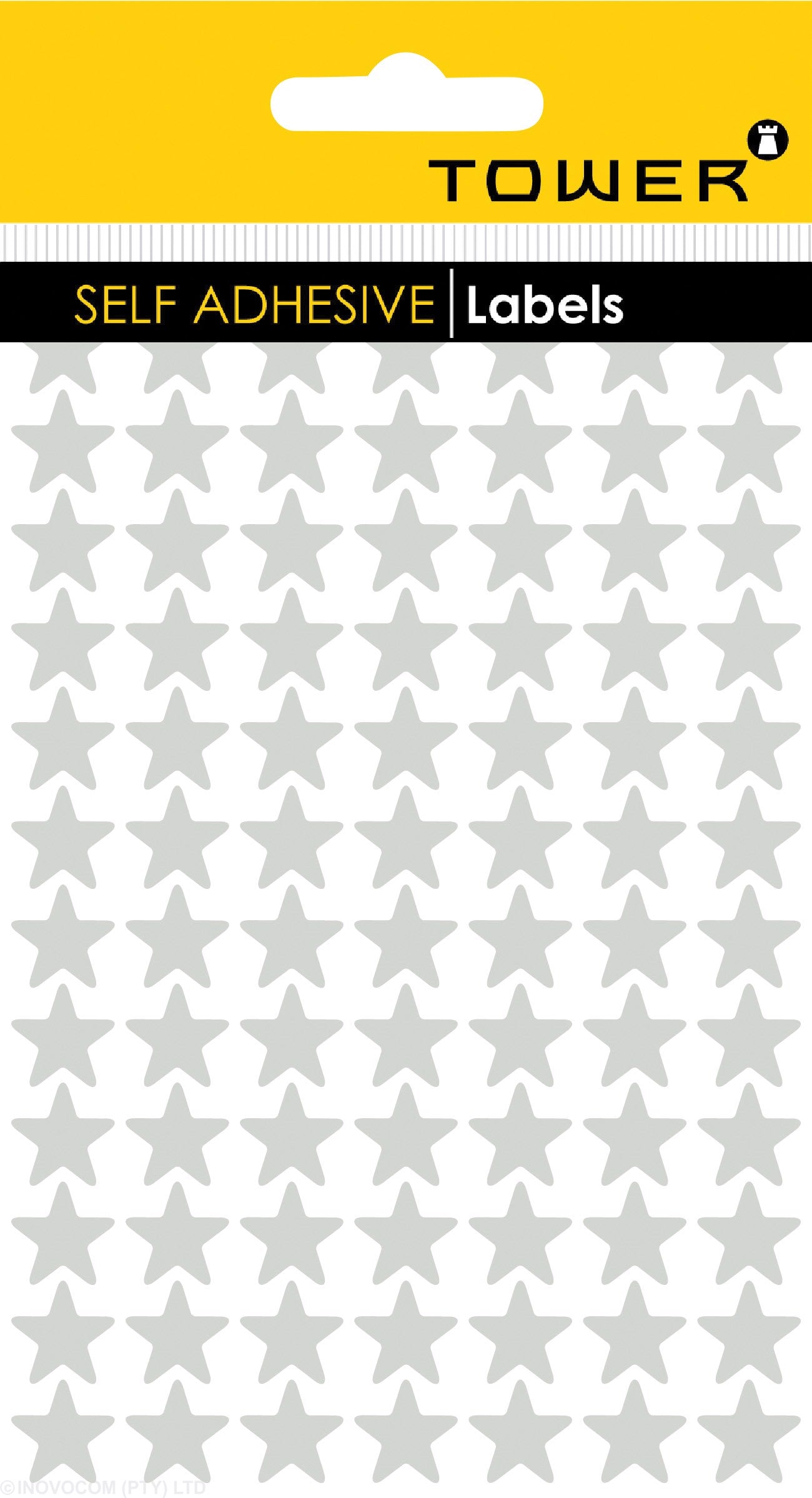 Tower Star Labels 14mm Silver