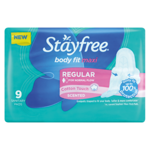 Stayfree Scented Regular Maxi Pads 9 Pack