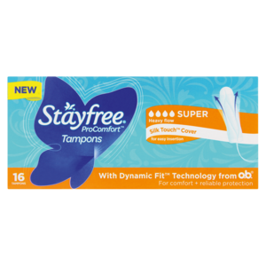 Stayfree Super Tampons 16 Pack