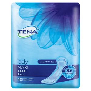 Tena Lady Adult Maxi Pads 12 Pack