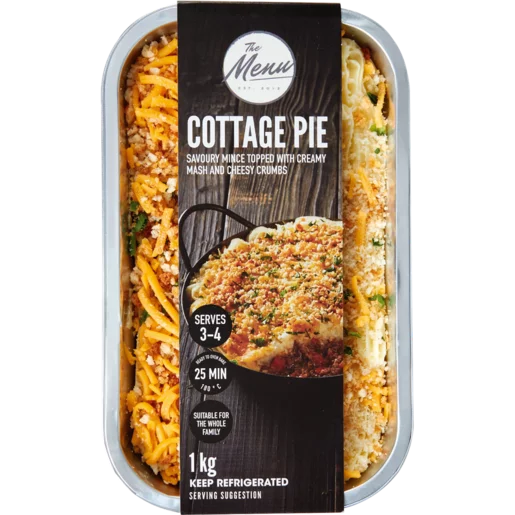 The Menu Cottage Pie Ready Meal 1kg