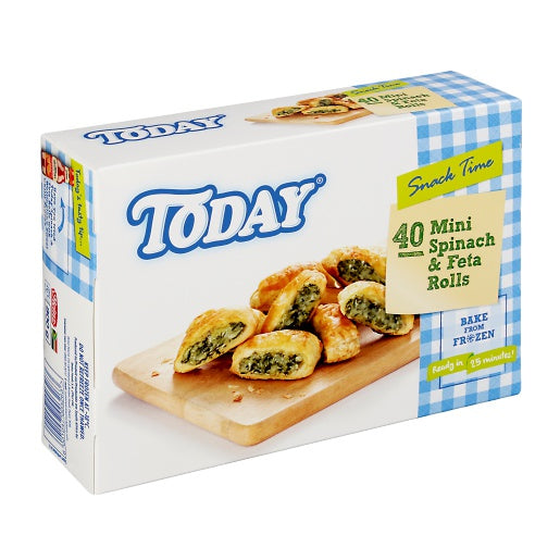 Today Mini Spinach & Feta Roll'S Party Pack 40 FETA 40'S