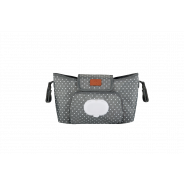 Totes Babe Dotty Series Stroller Caddy Grey