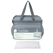 Totes Babe  Vivir Diaper Bag Grey