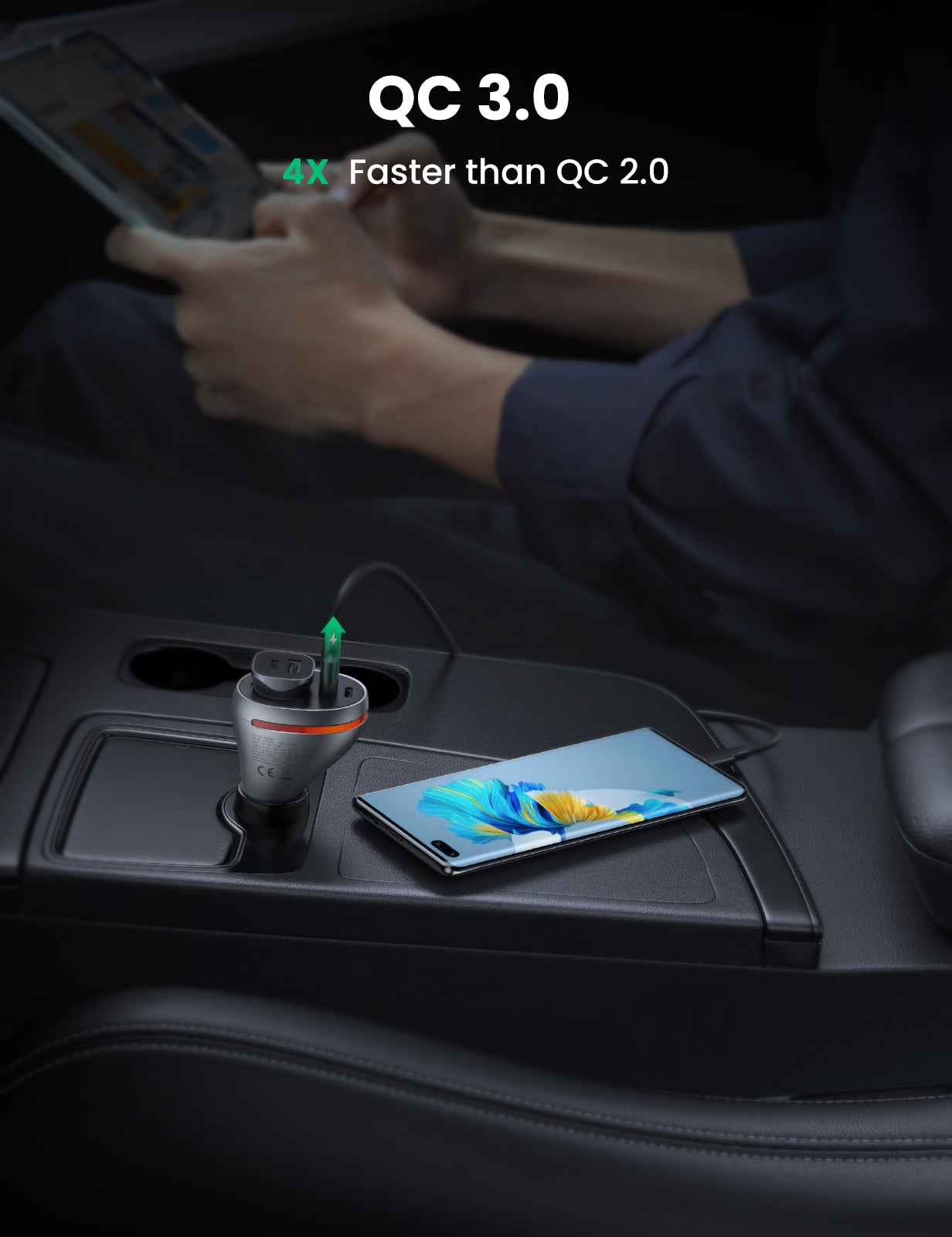 UGREEN 84W USB Car Charger Quick Charge QC PD 4.0 3.0 Fast Charger