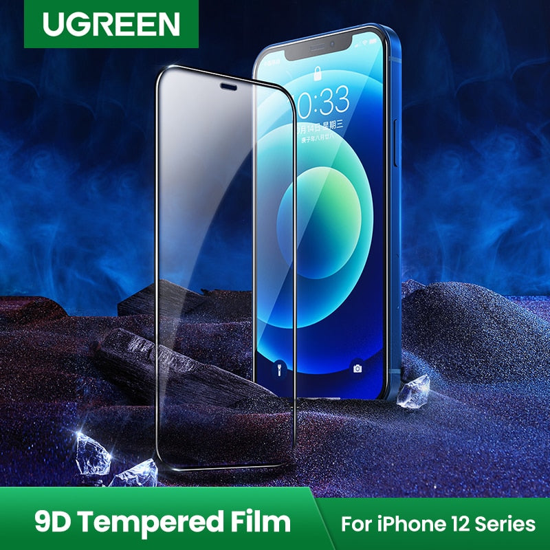 UGREEN 9D Phone Screen Protectors For iPhone 12 Pro Max Full Coverage