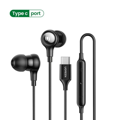 UGREEN Aux Earbuds Earphones, 3.5mm USB Type C Wired Headphones Noise