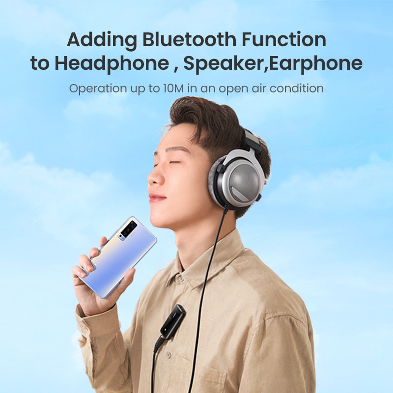 UGREEN Bluetooth 5.0 Receiver USB DAC 3.5mm Wireless Audio Headphone