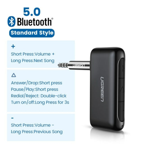UGREEN Bluetooth RCA Receiver 5.0 aptX LL 3.5mm Jack Aux Wireless Adapter  Music