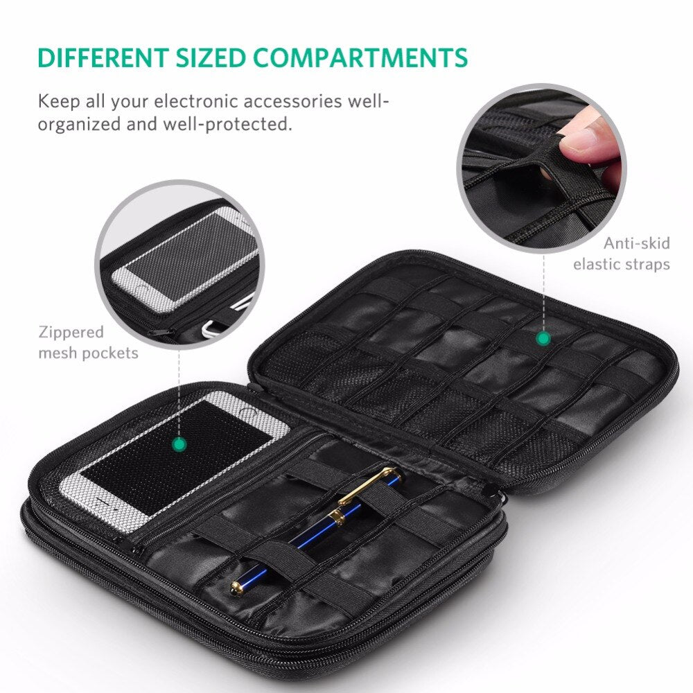UGREEN Case For Hard Drive Power Bank Storage Bag For HDD SSD External