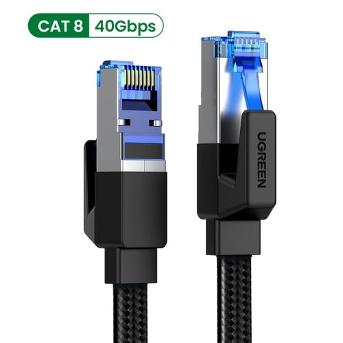 UGREEN Ethernet Cable CAT8 40Gbps Cotton Braided CAT7 Network Lan Cord