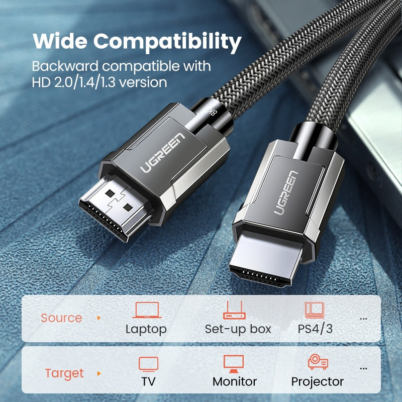UGREEN HDMI Cable 4K/60Hz HDMI 2.0 Cable for RTX 3080 PS4 Xbox