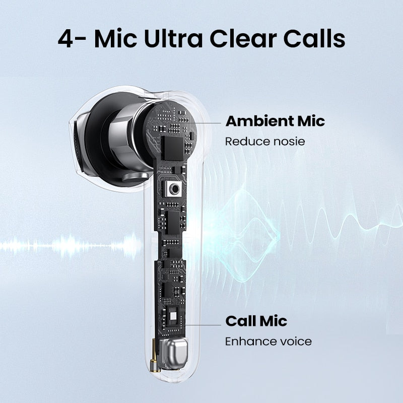 UGREEN HiTune T2 Bluetooth 5.0 True Wireless Earbuds TWS 4 Mic Stereo